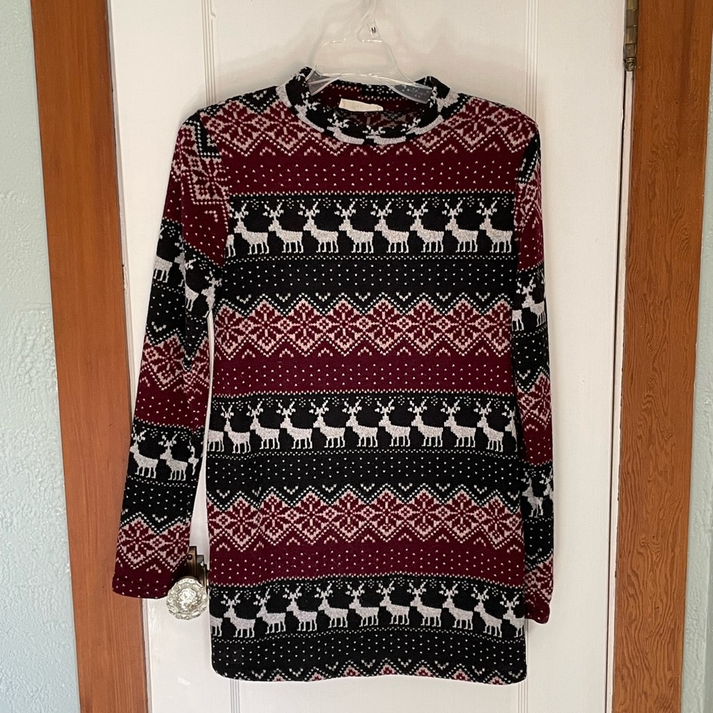 Hello Miz holiday maternity turtle neck